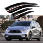 Fit 2018-2024 Honda Odyssey Out-Channel Vent Window Visors Rain Sun Wind Guards Shade Deflectors