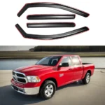 Fits 2019-2024 Ram 1500 Classic Crew Cab In-Channel Vent Window Visors Rain Guards Shade Deflectors