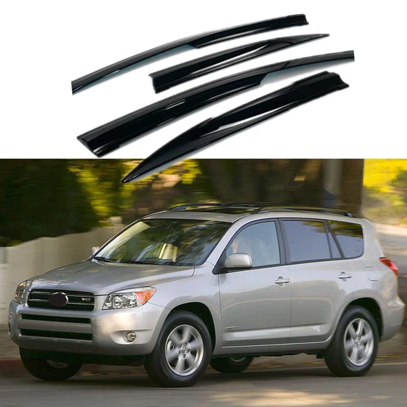 RAV4-06-JDM_a1efb9ea-48ff-45f9-8e30-ecfd644b1b72.webp Fit 2006-2012 TOYOTA RAV4 3D Mugen Style Vent Window Visors Rain Sun Wind Guards Shade Deflectors - Image 1