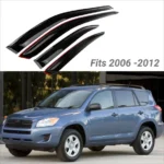Fit 2006-2012 TOYOTA RAV4 Out-Channel Vent Window Visors Rain Sun Wind Guards Shade Deflectors - Image 3