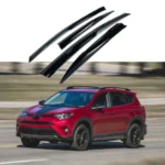 Fit 2013-2018 TOYOTA Rav4 3D Mugen Style Vent Window Visors Rain Sun Wind Guards Shade Deflectors