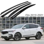 Fit 2019-2022 Acura RDX Out-Channel Vent Window Visors Rain Sun Wind Guards Shade Deflectors - Image 3