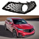 For Acura RDX 2019-2021 Gloss Black Front Bumper Upper Grill/Grille Assembly