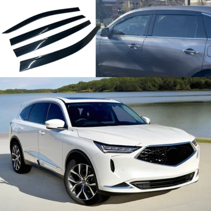 Fits 2014-2021 Acura MDX Window Vent Visors Rain Sun Guards Shade Deflectors