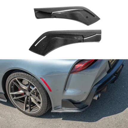 Fits 2020-Up Toyota Supra A90 Artisan Spirit Carbon Fiber Rear Apron Corner Lip