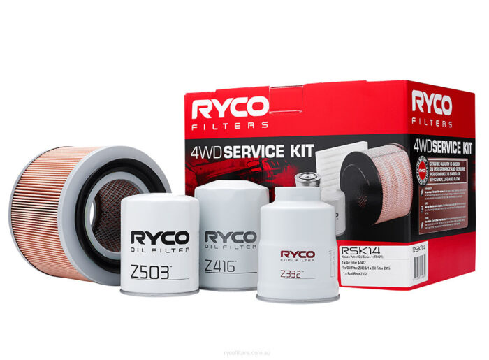 Oil Air Fuel Filter Service Kit Ryco for NISSAN PATROL TY61,GU,Y61 Diesel 4.2L RSK14 - Image 1