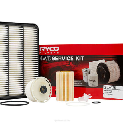Oil Air Fuel Filter Service Kit Ryco for Landcruiser Diesel VDJ76R VDJ78R VDJ79R RSK15