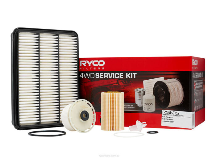 Oil Air Fuel Filter Service Kit Ryco for Landcruiser Diesel VDJ76R VDJ78R VDJ79R RSK15 - Image 1