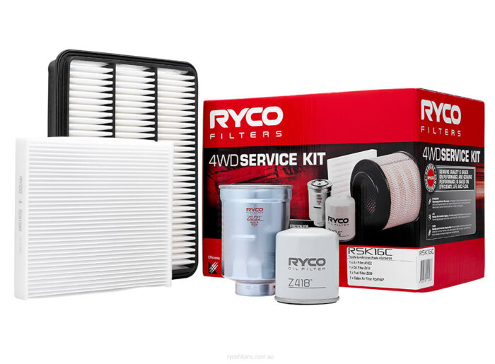 Oil Air Fuel Filter Service Kit Ryco for PRADO Diesel KDJ150 3L 2009-2015 RSK16C - Image 1