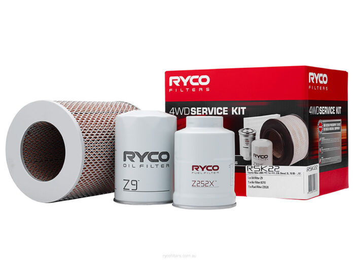Oil Air Fuel Filter Service Kit Ryco for Hilux LN106 LN111 LN85 LN86 2.8L Diesel RSK22 - Image 1