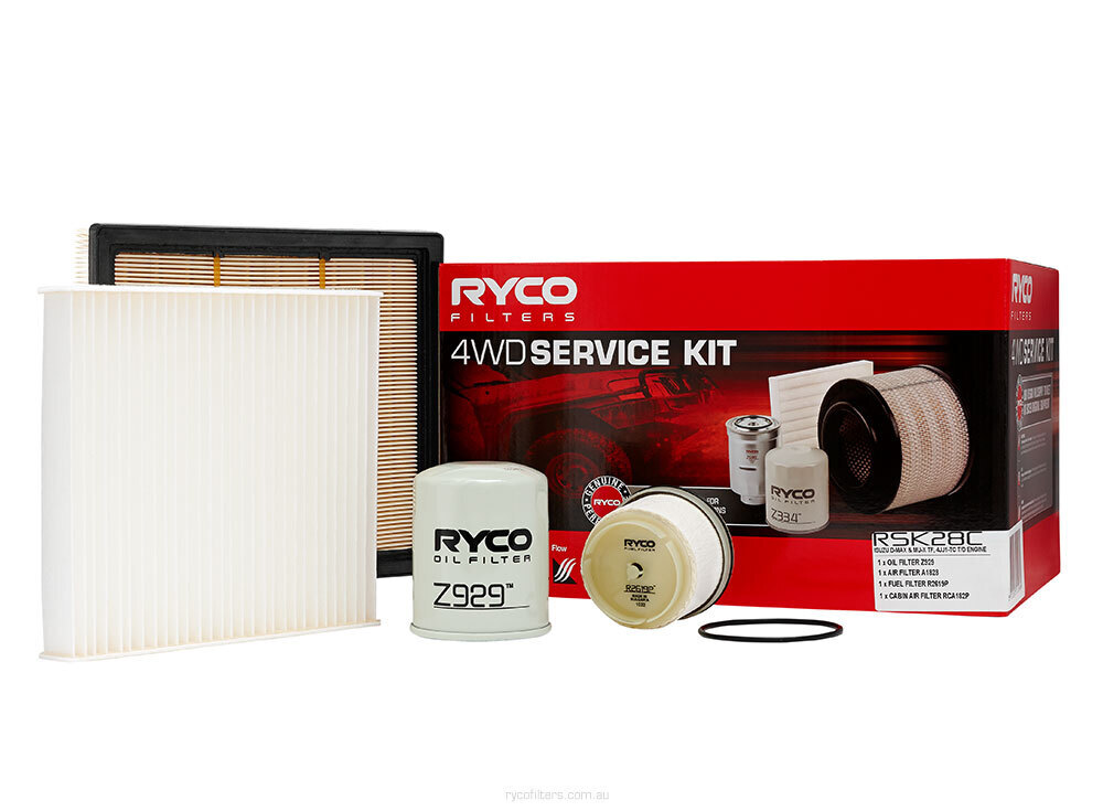 RSK28C.jpg Oil Air Fuel Cabin Filter Service Kit Ryco RSK28C for Rodeo MUX 3.0L diesel 2007-2020 - Image 1