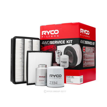 Oil Air Fuel Filter Service Kit Ryco RSK3C for Toyota Landcruiser Prado, KZJ120, 3.0 D-4D (KZJ12) 09/02-02/07
