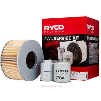 Oil Air Fuel Filter Service Kit Ryco RSK42 for Toyota Landcruiser, HDJ100, 4.2 TD (HDJ100) 01/98-08/07