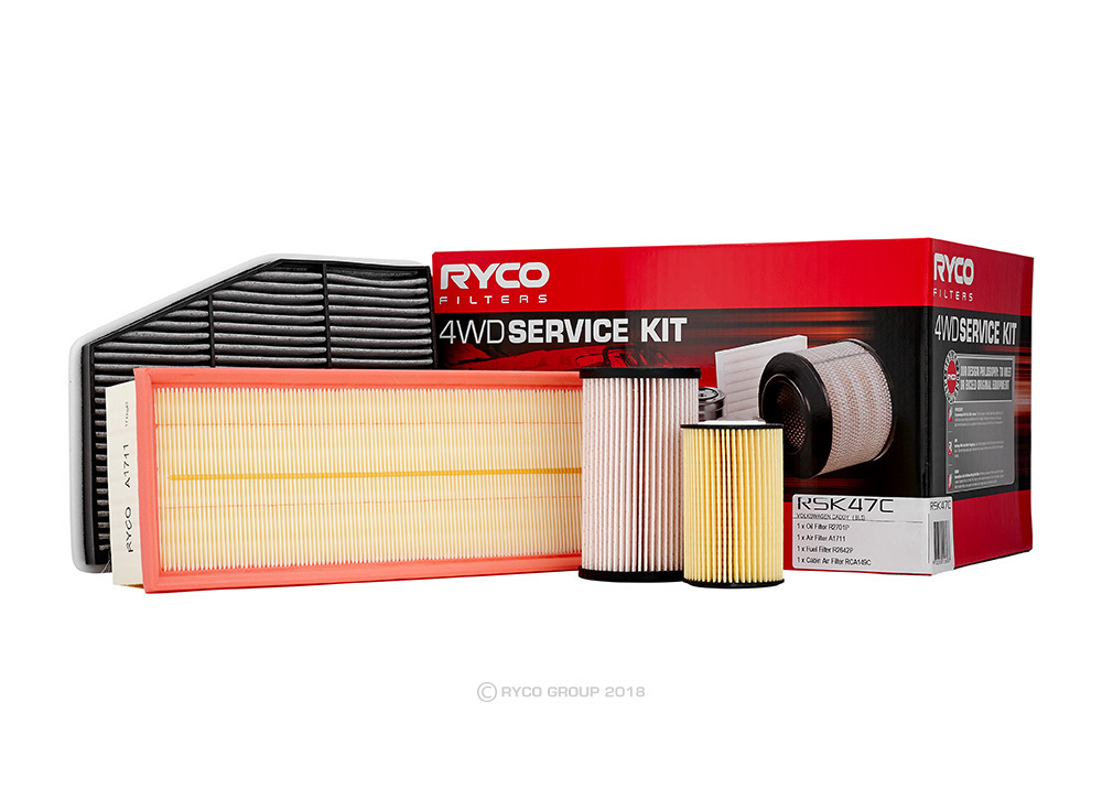 RSK47C.jpg Oil Air Fuel Filter Service Kit Ryco RSK47C for VW CADDY 2CA 2CB 2KA 2CJ 2KH 2CH 2KJ 1.6 2.0L 08/10-05/15 - Image 1