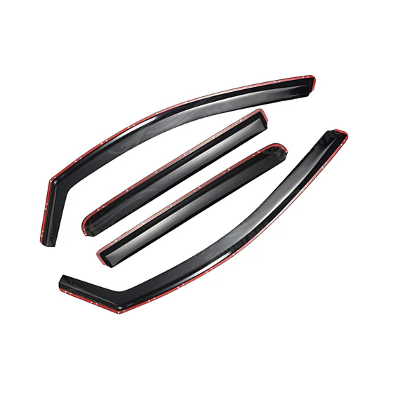 In-Channel Vent Window Visors Rain Sun Shade Guards Deflectors For BMW X6 2020-2025 - Image 2