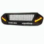 Fits 2019-2021 Ford Ranger Monster style Black Front Grille with LED Lights - Image 2