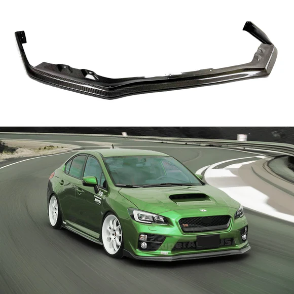 Real Carbon Fiber Front splitter Lip 1pc for Subaru WRX CS Style 2018-2021 - Image 1