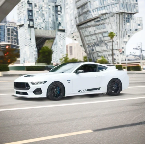 Fits Ford Mustang 2024-2025 Real Carbon Fiber Front Splitter Lip Spoiler (1pc) - Image 6