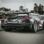 Real Carbon Fiber Rear Bumper Lower Diffuser Spoiler Fit Chevrolet Corvette (C8) 2020-2025 - Image 3