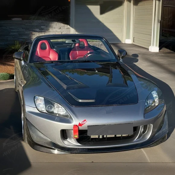 Fits Honda S2000 AP2 2004-2009 Real Carbon Fiber Front Splitter Lip Spoiler Lower Bumper - Image 4