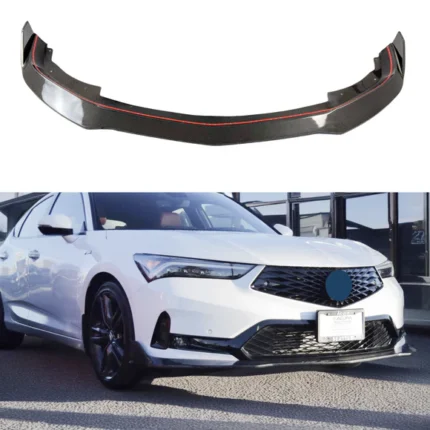 Fits Acura Integra 2023-2025 Real Carbon Fiber Front Splitter Lip (1pc)