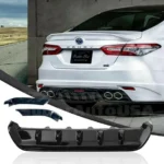 TRD Style Rear Diffuser Bumper lip Spoiler Body Splitter & Rear corner splitters Fits Toyota Camry 2018-2024 - Image 7