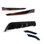 TRD Style Rear Diffuser Bumper lip Spoiler Body Splitter & Rear corner splitters Fits Toyota Camry 2018-2024 - Image 5