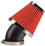 Fits Honda Red Yamaha Kawasaki Suzuki Spike Air Filter 45 degree 48mm ATV (Red)