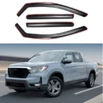 Fits Honda Ridgeline 2017-2025 In-Channel Rain Sun Guards Window Visor Shade Protector