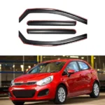 Fits 2018-2023 Rio Hatchback In-Channel Vent Window Visors Rain Sun Wind Guards Shade Deflectors