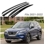 Fit 2021-2024 Nissan Rogue Vent Window Visors Rain Sun Wind Guards Shade Deflectors - Image 5