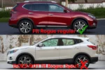 Fit 2014-2019 Nissan Rogue Out-Channel Vent Window Visors Rain Sun Wind Guards Shade Deflectors