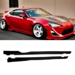 Fit 2013-2021 Subaru Scion FRS BRZ GT86 Black GR Style Side Skirts Body kit