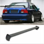 Fit For 1996-2000 Honda Civic Coupe MUGEN Style PRIMER BLACK Rear Trunk Lid Wing Spoiler (Primer Black) - Image 3