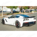 Fits Chevrolet Corvette C7 Dark Tinted Wick Bill Rear Spoiler Extension - Image 5