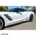 Fits 2014-19 Corvette C7 Z06 Style Side Skirts Rocker Panel Extension - Image 19