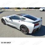 Fits 2014-19 Corvette C7 Z06 Style Side Skirts Rocker Panel Extension - Image 3