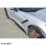 Fits 2014-19 Corvette C7 Z06 Style Side Skirts Rocker Panel Extension - Image 6