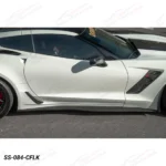 Fits 2014-19 Corvette C7 Z06 Style Side Skirts Rocker Panel Extension - Image 11