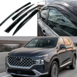 For 2019-2023 Hyundai SantaFe 3D Mugen Style Vent Window Visors Rain Guards Shade Deflectors