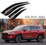 Rain Guard & Visor - Out-Channel Fits Hyundai SantaFe ( 2019-2023 ) - Image 3