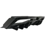 Fits Chevrolet Corvette C8 2020-2025 Shark Fin Style Gloss Black Rear Bumper Diffuser - Image 4