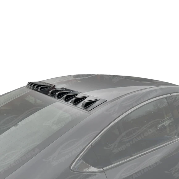 Fits Acura TSX 2009-2014 Rear Gloss Black Shark Fin Car Vortex Generator Roof Spoiler Wing - Image 12