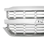 Fits 2016-2019 Chevrolet Silverado 1500 Silver Chrome Front Bumper Grill Mesh Grille - Image 5