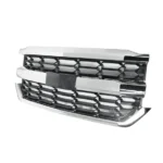 Fits 2016-2019 Chevrolet Silverado 1500 Chrome & Black Front Bumper Grill Mesh Grille - Image 3