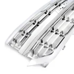 Fits 2016-2019 Chevrolet Silverado 1500 Silver Chrome Front Bumper Grill Mesh Grille - Image 6