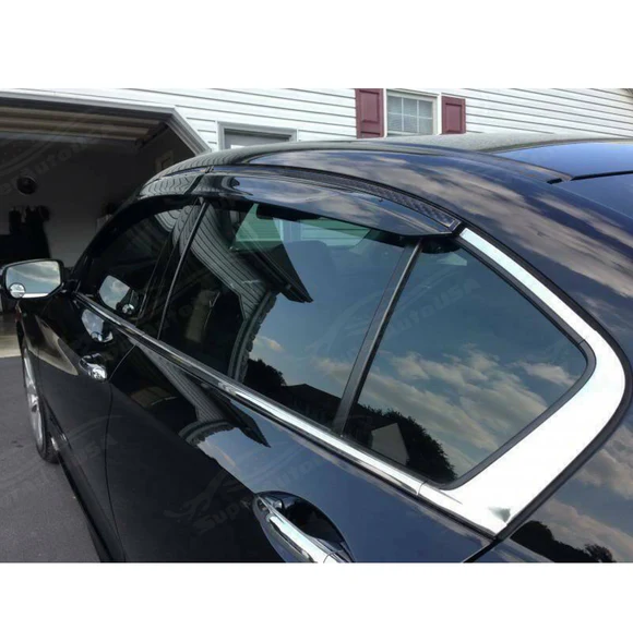 3D Mugen Style Carbon Fiber Print Window Visors Shade Deflectors Fits Nissan Altima 2019-2025 - Image 6