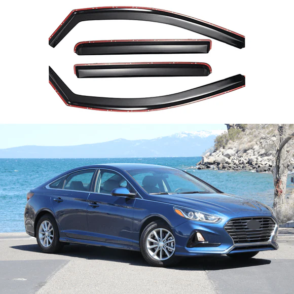 Sonataic.webp For Hyundai Sonata 2015-19 In-Channel Window Visor Rain Wind Guard Shade Deflector - Image 1