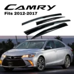 Fit 2012-2017 TOYOTA CAMRY 3D Mugen Style Vent Window Visors Rain Sun Wind Guards Shade Deflectors - Image 3