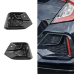 Fits 2017-2021 Honda Civic Si Fog Light Rear Pair Cover Set - Image 2